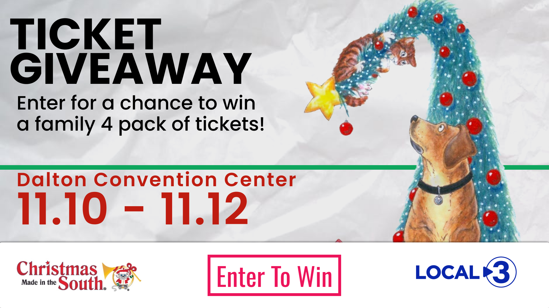 WRCB Christmas Made In The South Tickets Contest